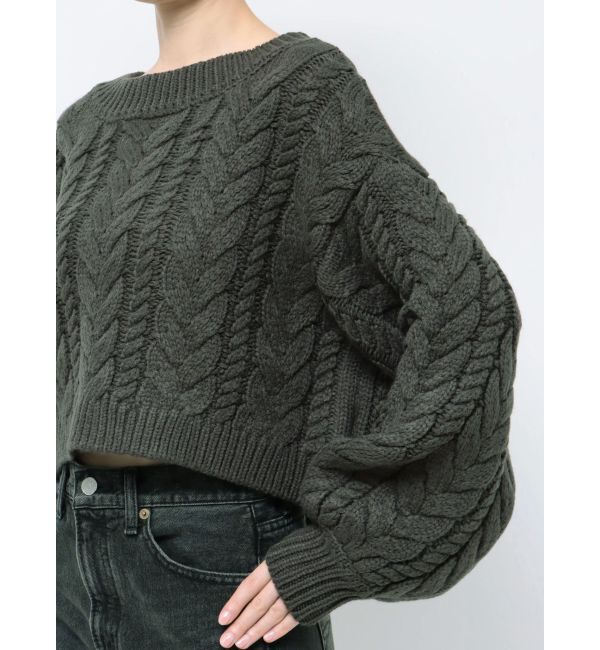 Ungrid「ショートケーブルニット」|ニット・セーター|