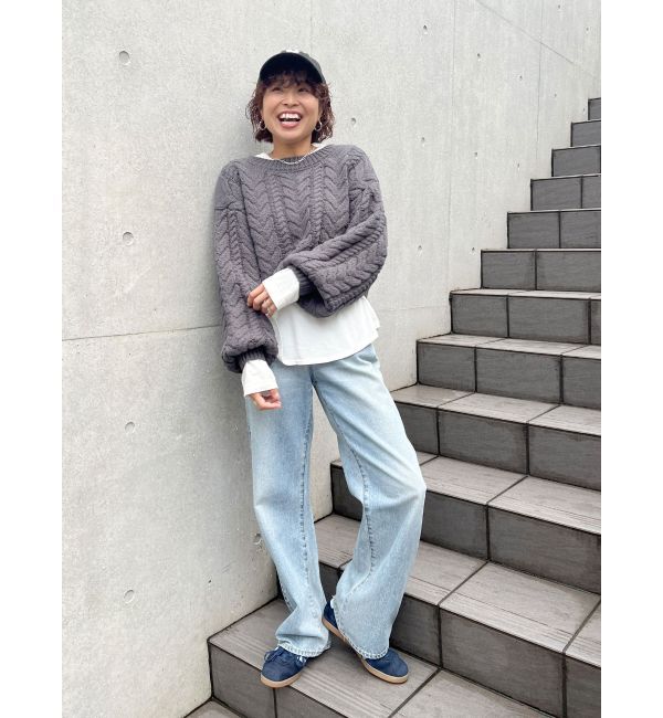 Ungrid「ショートケーブルニット」|ニット・セーター|