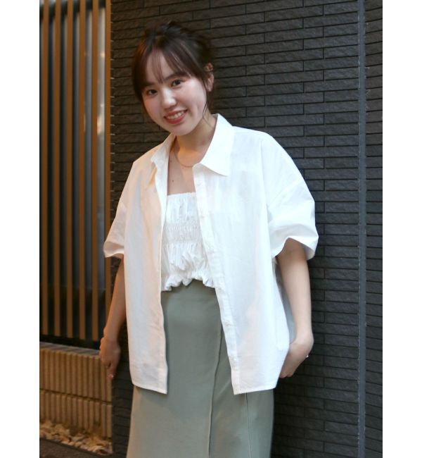 Ungrid「マルチウェイビスチェレイヤードシャツ」|シャツ・ブラウス|オフホワイト