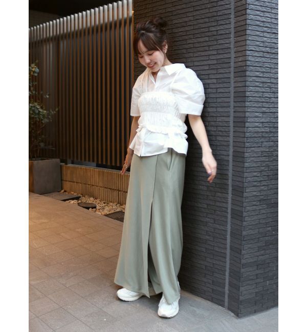 Ungrid「マルチウェイビスチェレイヤードシャツ」|シャツ・ブラウス|