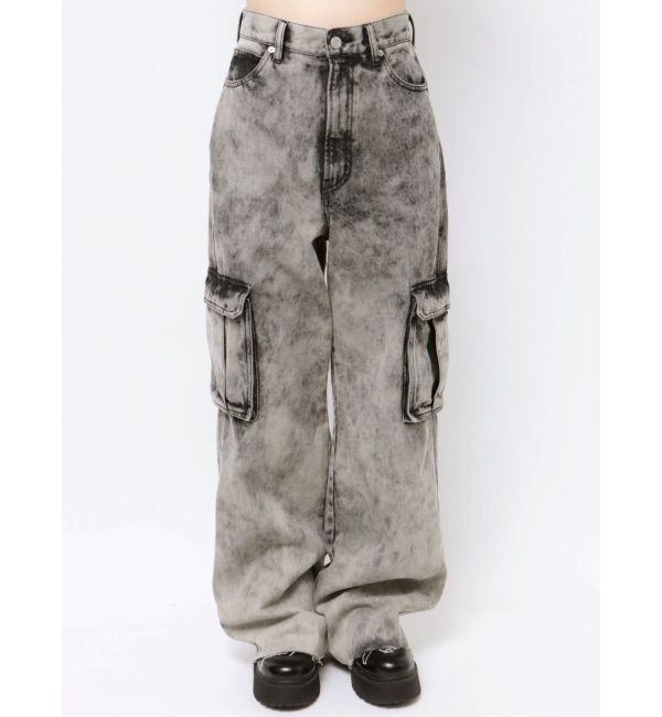 EVRIS「ブリーチデニムカーゴパンツ」|デニム|