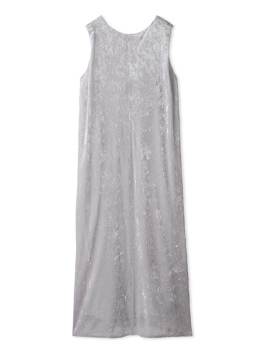 emmi atelier「メッシュベロアバックドレープワンピース」|ワンピース|