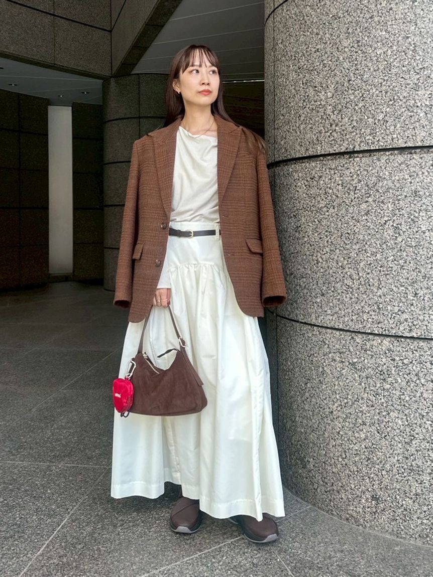 emmi atelier「ベロアアシンメトリートップス」|Tシャツ・カットソー|