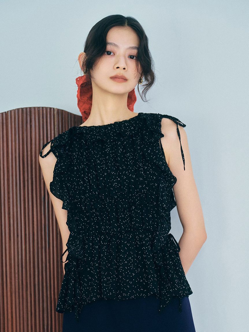 LILY BROWN「フリルシャーリングブラウス」|シャツ・ブラウス|DOT