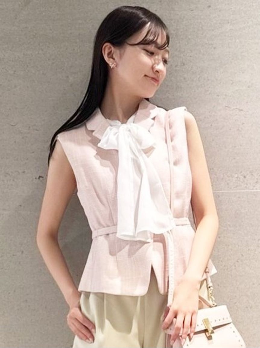 CELFORD「ペプラムショートジレ」|ダウンベスト・ベスト|