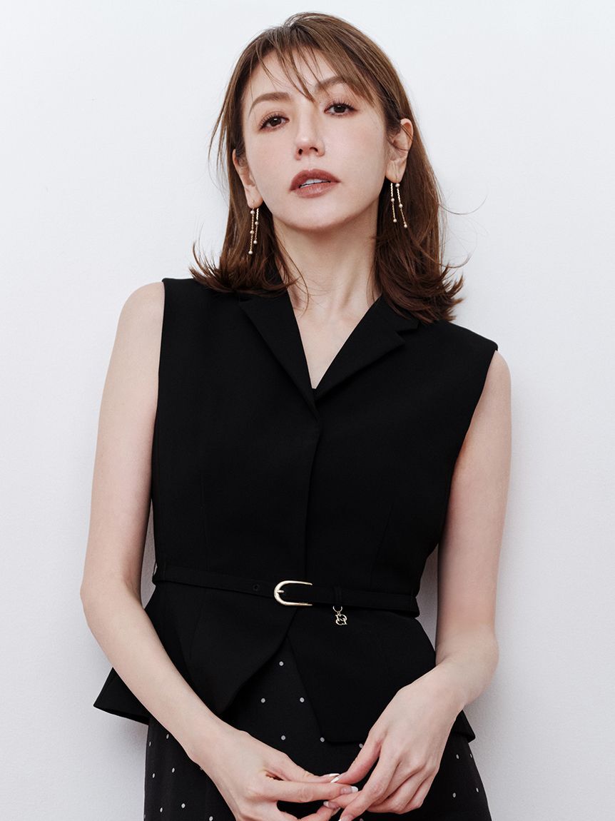 CELFORD「ペプラムショートジレ」|ダウンベスト・ベスト|