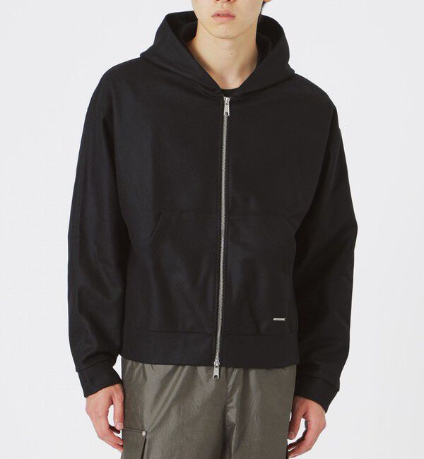  「メルトンジップアップパーカー」|ブルゾン・スタジャン|