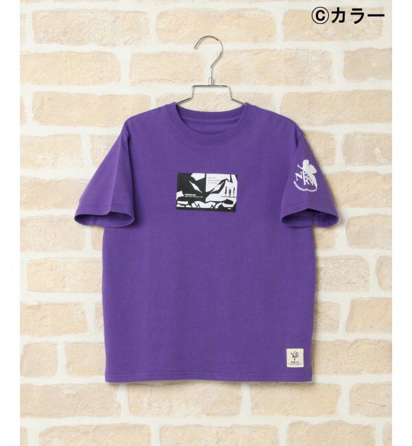 ikka kids「【親子お揃い】【キッズ】 EVAプリントTシャツ（120~150cm）」|Tシャツ・カットソー|ダークパープル