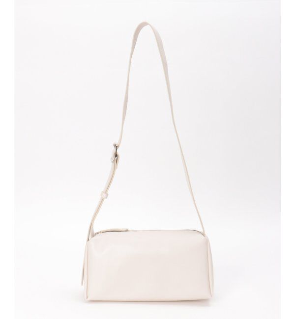 ikka「合皮横長肩掛けショルダーバッグ」|その他|ベージュ