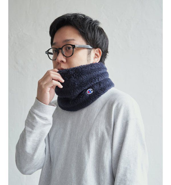 ikka「Champion チャンピオンファーネックウォーマー」|マフラー|