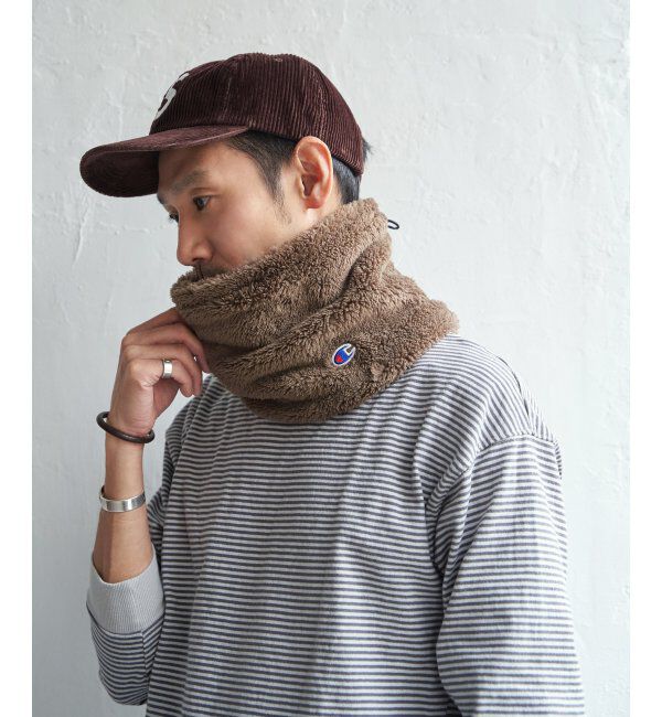 ikka「Champion チャンピオンファーネックウォーマー」|マフラー|