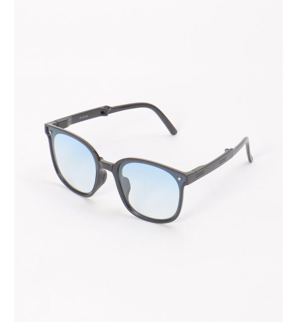 VENCE share style「ケース付き折りたたみサングラス」|その他|ブルー