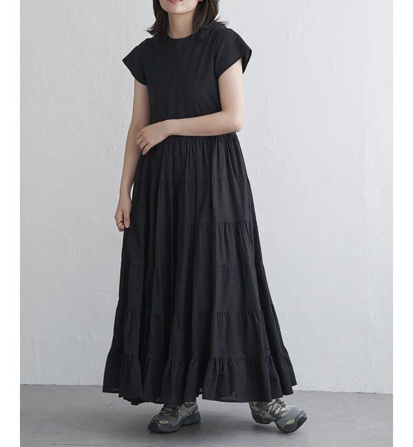 VENCE share style「コットンティアードワンピース」|ワンピース|