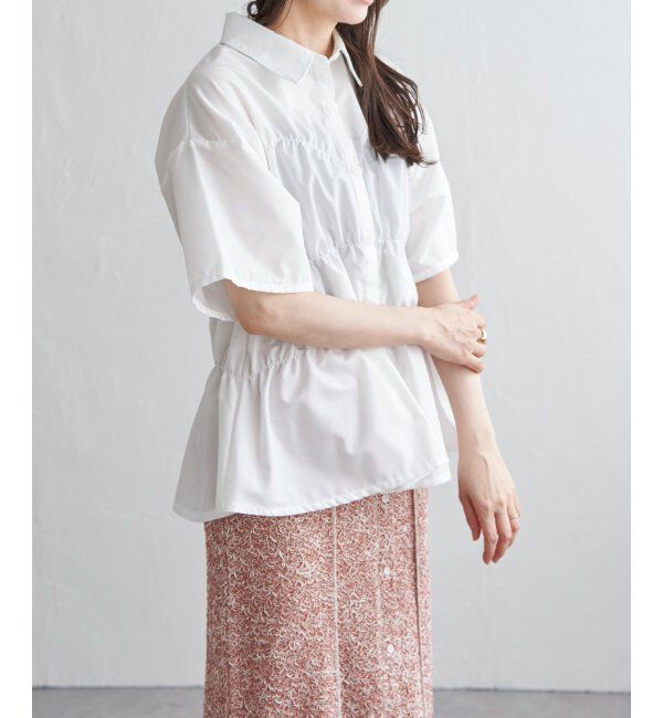 VENCE share style「ブロードシャーリングシャツHS」|シャツ・ブラウス|オフホワイト