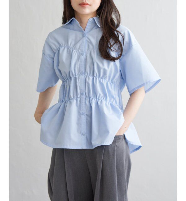 VENCE share style「ブロードシャーリングシャツHS」|シャツ・ブラウス|