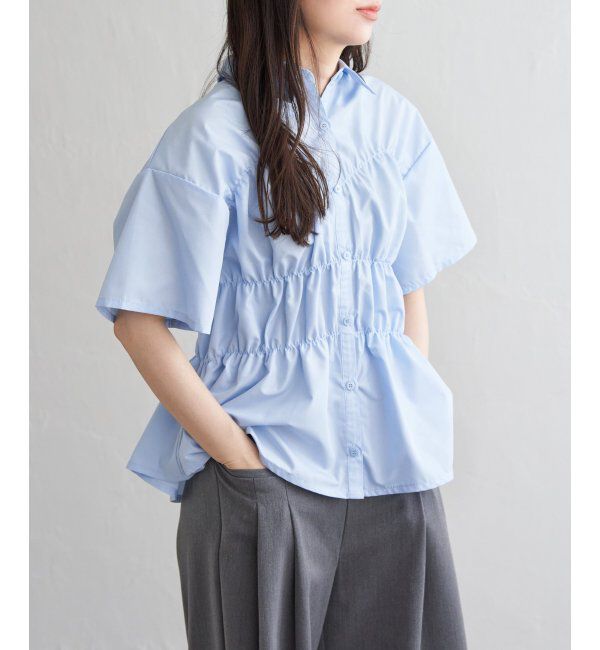 VENCE share style「ブロードシャーリングシャツHS」|シャツ・ブラウス|