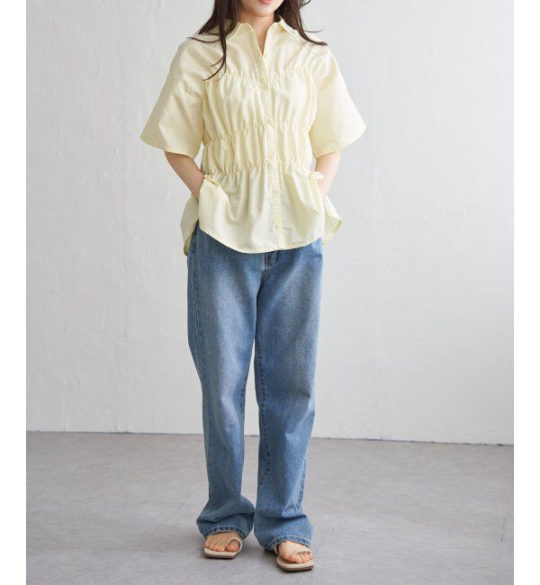 VENCE share style「ブロードシャーリングシャツHS」|シャツ・ブラウス|