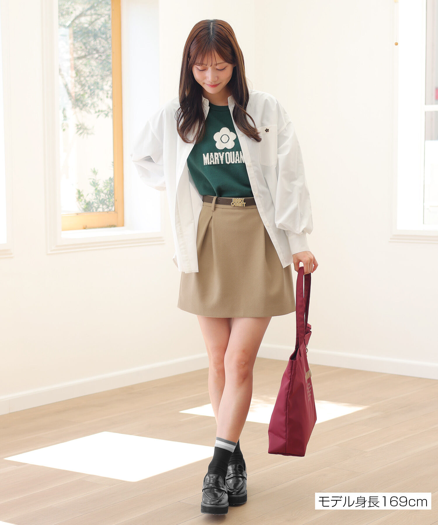 MARY QUANT「シンプルロゴニット プルオーバー」|ニット・セーター|