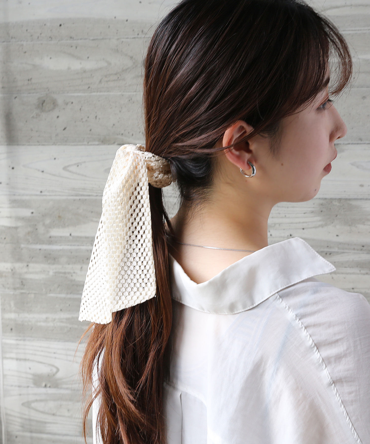 colleca la「レースリボンシュシュ」|ヘアゴム・シュシュ|