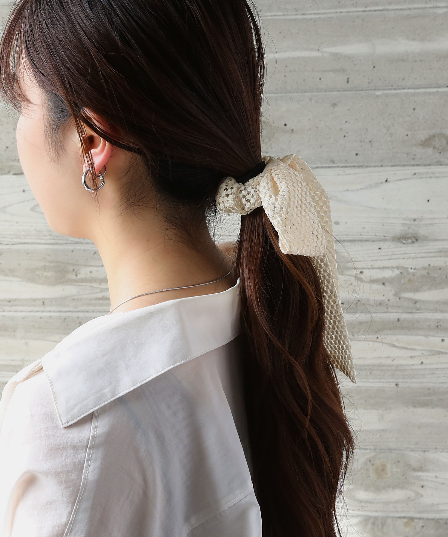 colleca la「レースリボンシュシュ」|ヘアゴム・シュシュ|