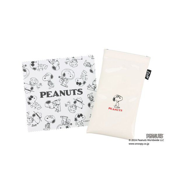  「スクエア型 メガネ |  Zoff PEANUTS COLLECTION 4 (リテラリーエース モデル) スヌーピー  レンズ交換券付」|メガネ|