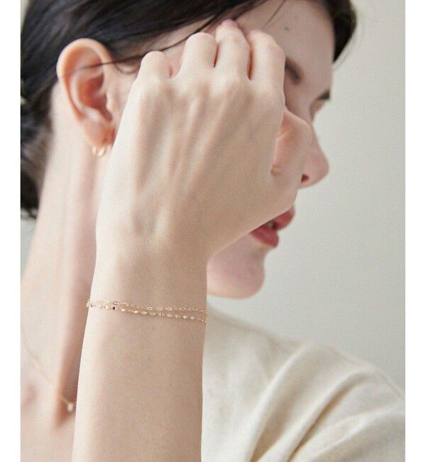 ete「K10YG レイヤード ブレスレット」|ブレスレット・バングル|