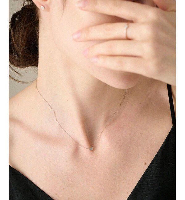 ete「K10MPG ブリリアント ダイヤモンド ネックレス」|ネックレス|