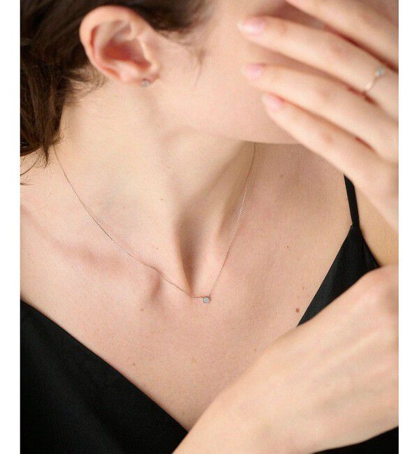 ete「K10MPG ブリリアント ダイヤモンド ネックレス」|ネックレス|