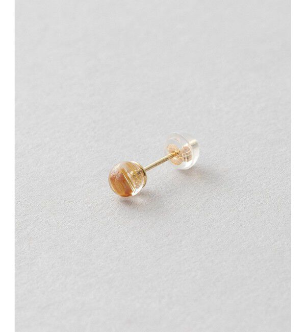 Jouete「[ピンズ] K10YG ピアス ルチレイテッドクォーツ」|ピアス|