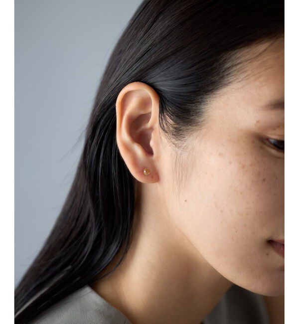 Jouete「[ピンズ] K10YG ピアス ルチレイテッドクォーツ」|ピアス|