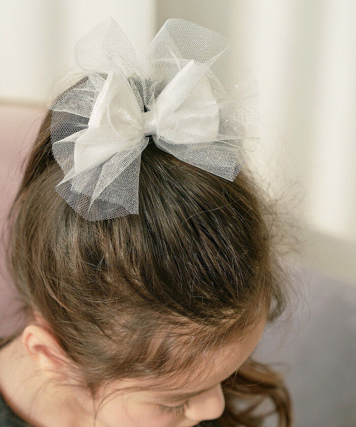 BACKYARD FAMILY「キッズ ヘアゴム リボン 通販 キラキラ 58212201 シャンテきらきらリボンヘアゴム 大きめ」|その他|