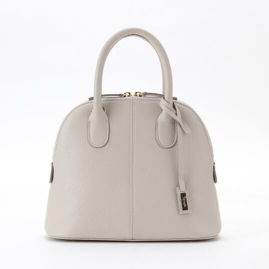 銀座かねまつ「AS24529PS1 　【本革・はっ水】ブガッティショルダーハンドバッグ」|ショルダー・メッセンジャー|ライトグレー