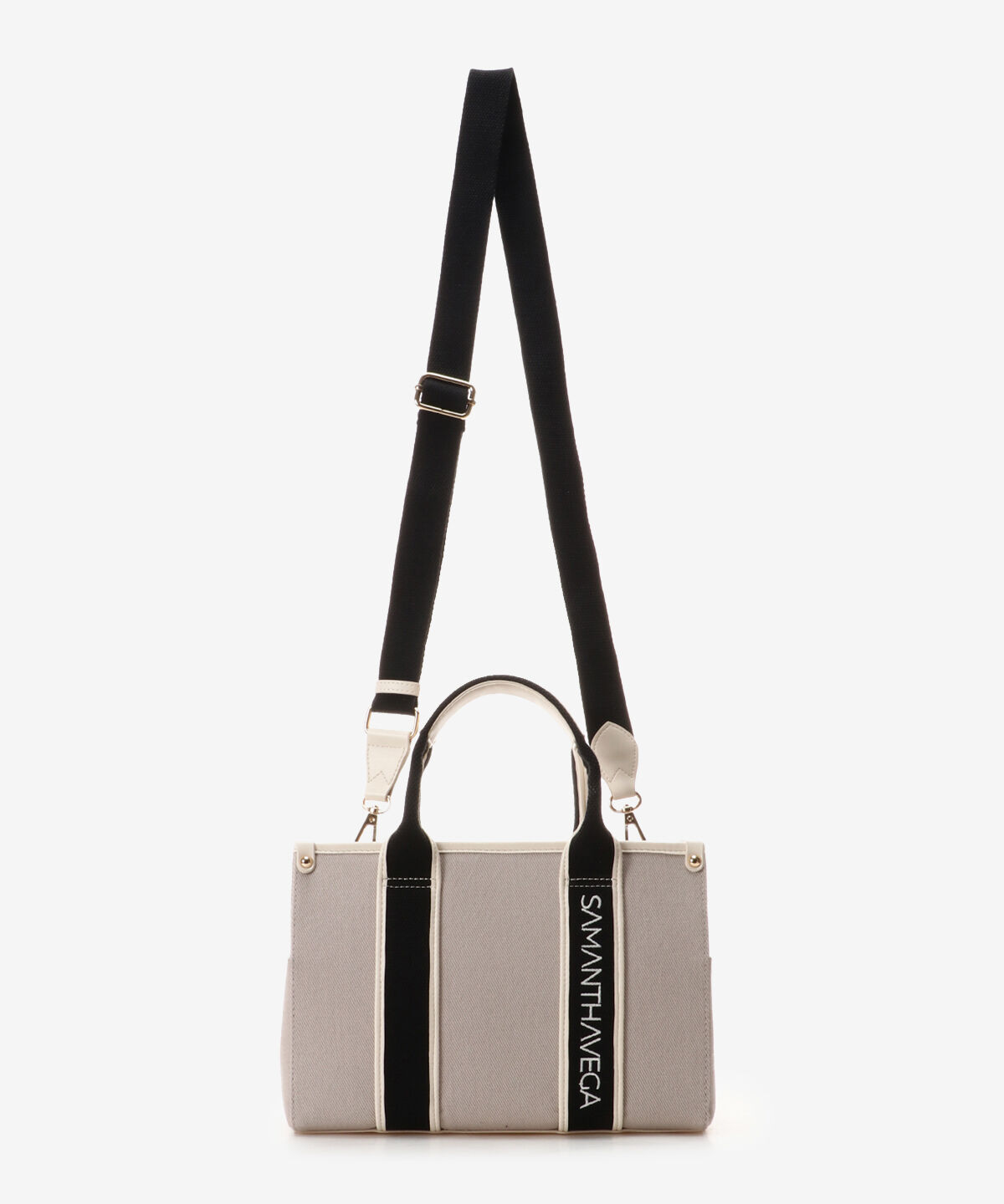 Samantha Vega「ロゴテープキャンバスハンドバッグ（小）」|ハンドバッグ|