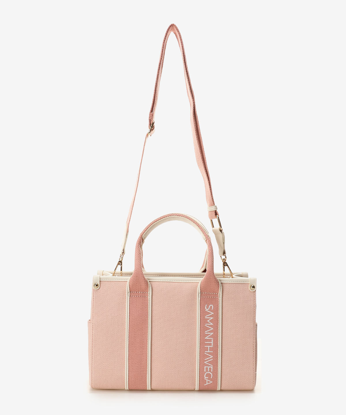 Samantha Vega「ロゴテープキャンバスハンドバッグ（小）」|ハンドバッグ|