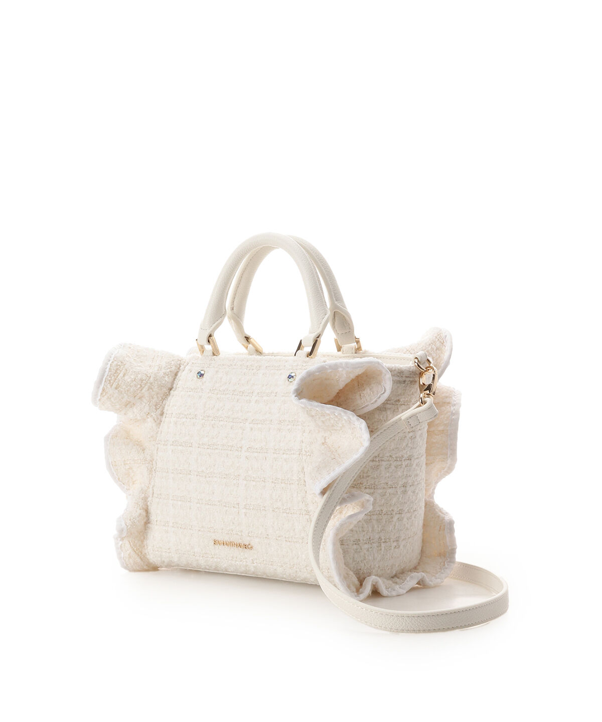 Samantha Vega「ツイードフリルハンドバッグ（小）」|ハンドバッグ|