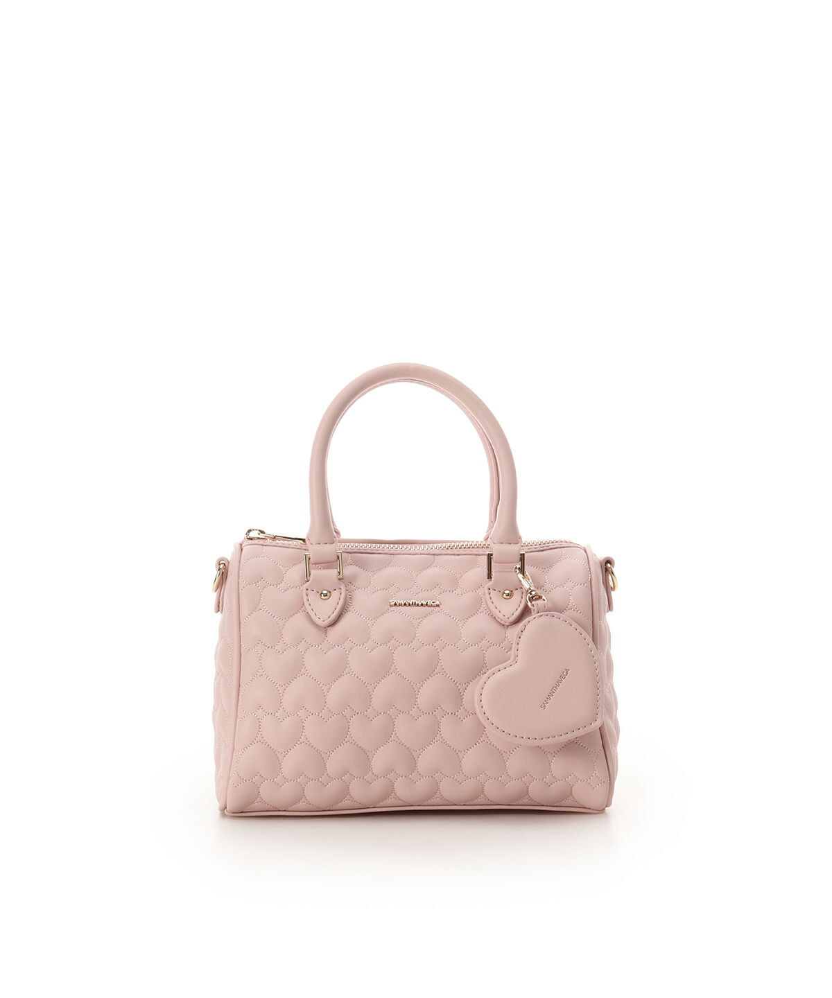 Samantha Vega「エターナルハートキルトボストンバッグ」|ボストンバッグ|ピンク