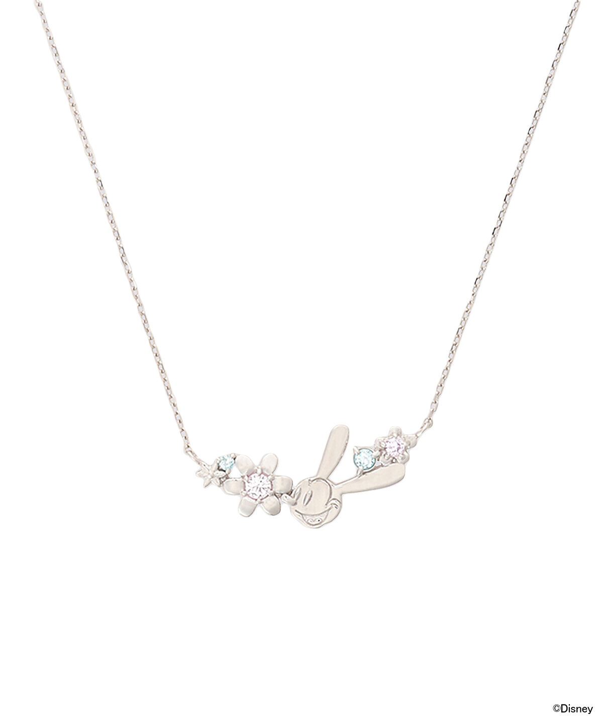 newme by Samantha Thavasa「｢ｵｽﾞﾜﾙﾄﾞ･ｻﾞ･ﾗｯｷｰ･ﾗﾋﾞｯﾄ｣ｺﾚｸｼｮﾝ ﾈｯｸﾚ」|ネックレス|SILVER rhodiumﾒｯｷ