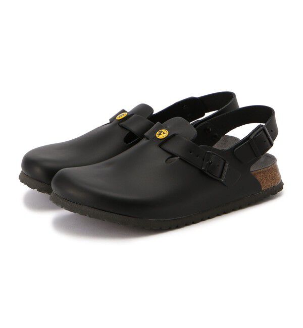 BIRKENSTOCK「【ビルケンシュトック】トキオ ESD/ブラック ナチュラルレザー/クロッグ メンズ」|サンダル|ブラック
