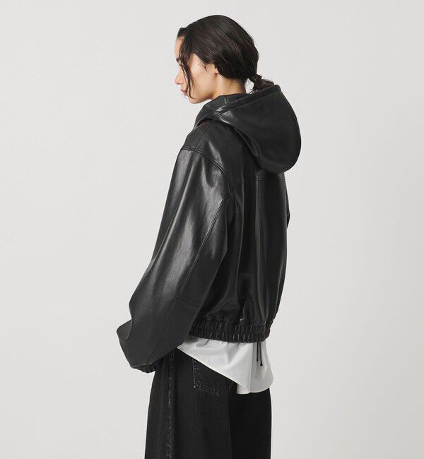 AEWEN MATOPH「＜AEWEN MATOPH＞フードラムレザーブルゾン ‐2WAY‐」|その他|