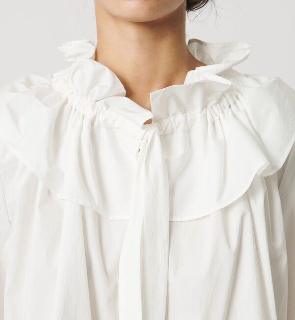 AEWEN MATOPH「＜AEWEN MATOPH＞ギャザーリボンブラウス ‐ ウォッシャブル ‐」|シャツ・ブラウス|