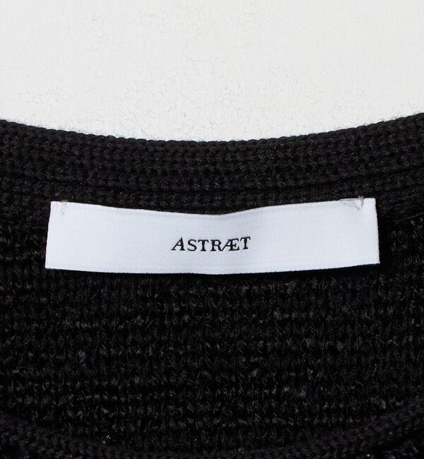 ASTRAET「＜ASTRAET＞ フリンジスリーブ クルーネックニット」|ニット・セーター|