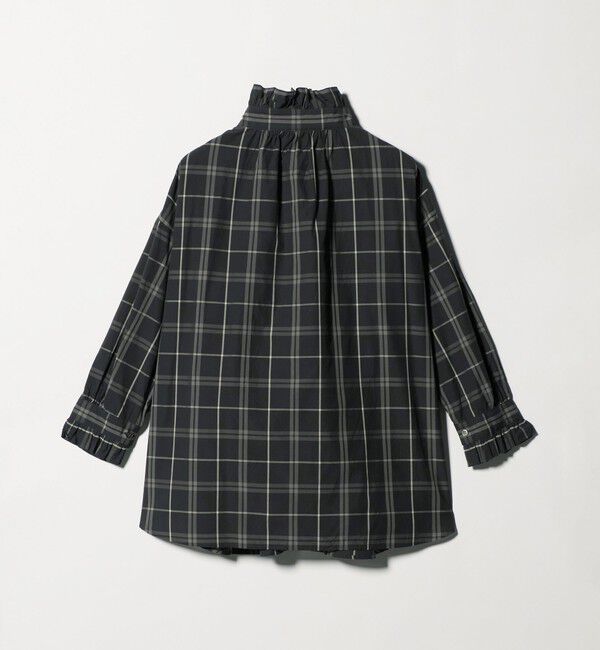 UNITED ARROWS「【別注】＜dahl&rsquo;ia＞チェック フリルブラウス」|シャツ・ブラウス|
