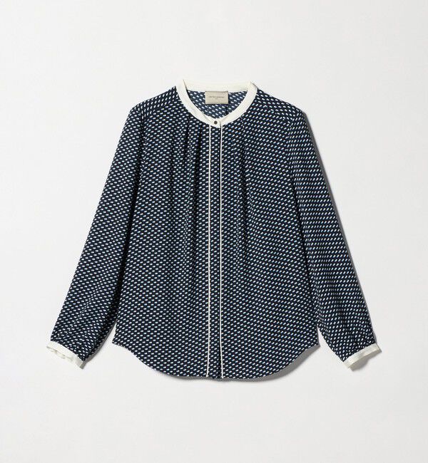 UNITED ARROWS「バイカラー パイピング ブラウス ‐ウォッシャブル‐」|シャツ・ブラウス|