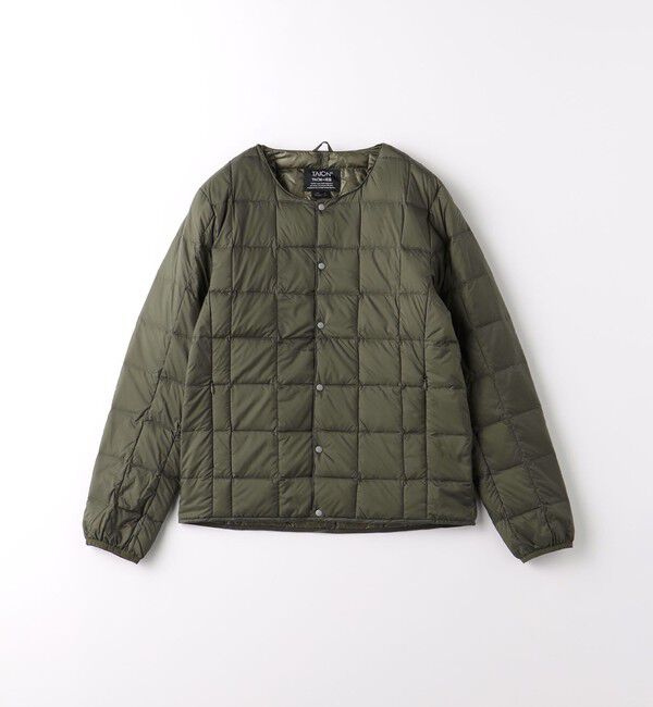 UNITED ARROWS green label relaxing「＜TAION＞ベーシック クルーネック ボタン インナー ダウンジャケット」|ダウン|