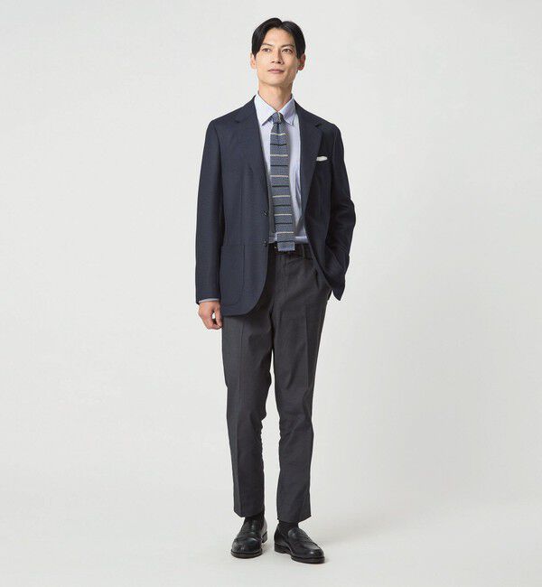 UNITED ARROWS green label relaxing「ドット ジャージー ボタンダウン ドレスシャツ -ストレッチ・イージーアイロン・吸水速乾・抗菌-」|シャツ・ブラウス|
