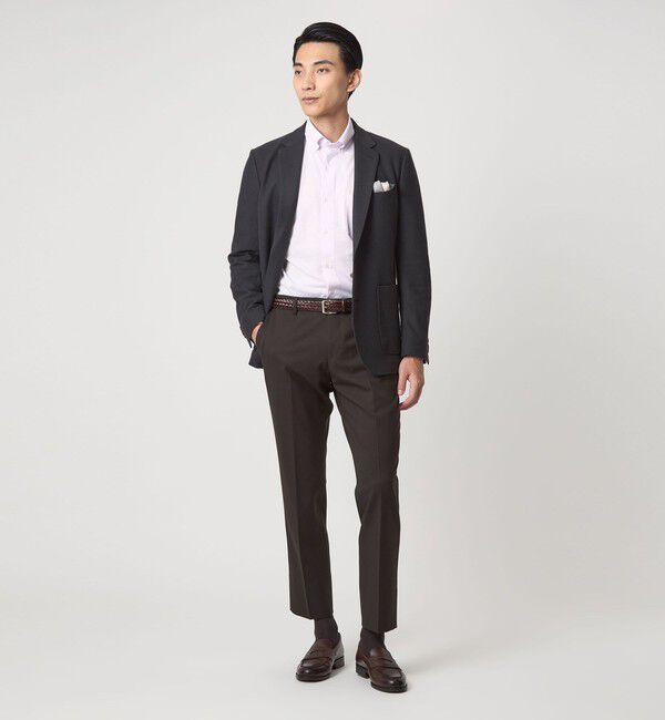 UNITED ARROWS green label relaxing「ドット ジャージー ボタンダウン ドレスシャツ -ストレッチ・イージーアイロン・吸水速乾・抗菌-」|シャツ・ブラウス|