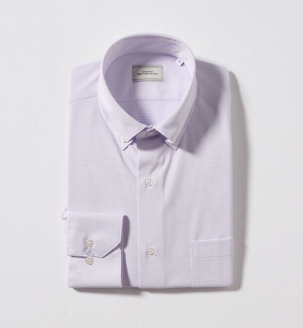 UNITED ARROWS green label relaxing「ドット ジャージー ボタンダウン ドレスシャツ -ストレッチ・イージーアイロン・吸水速乾・抗菌-」|シャツ・ブラウス|