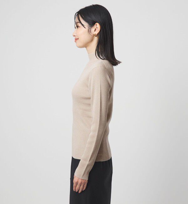 UNITED ARROWS green label relaxing「ラメ リブ ボトルネック ニット プルオーバー 2  ウォッシャブル」|ニット・セーター|