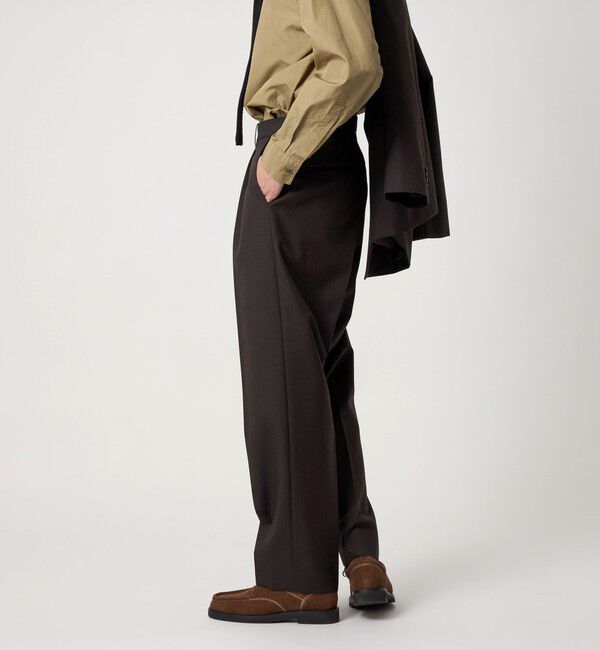 Steven Alan＞ ウール オックスフォード アウト ワンプリーツ