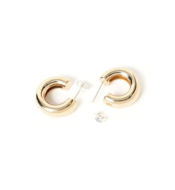 BEAMSBOY「ブラス 太フープ ピアス」|その他|